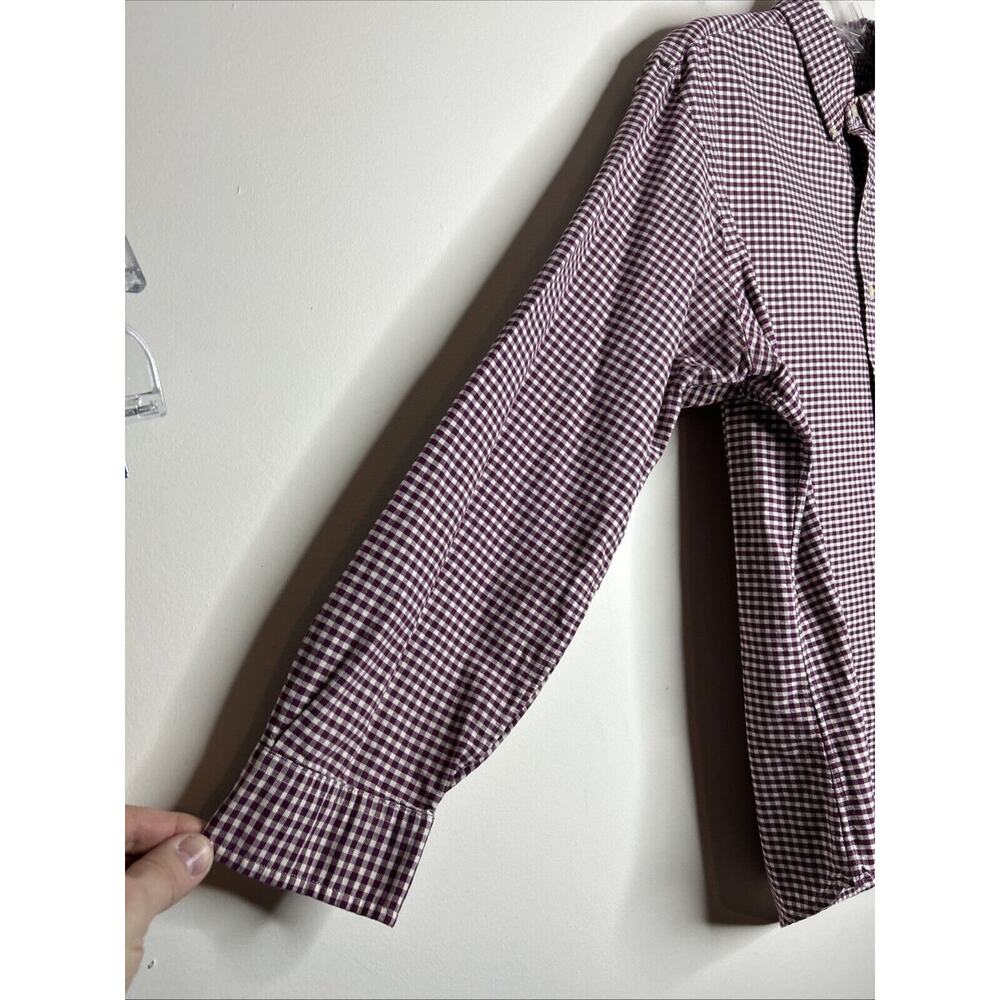 Vintage Ralph Lauren Men’s Custom Fit Button Down Shirt XL Red White Checkered - Picture 2 of 7